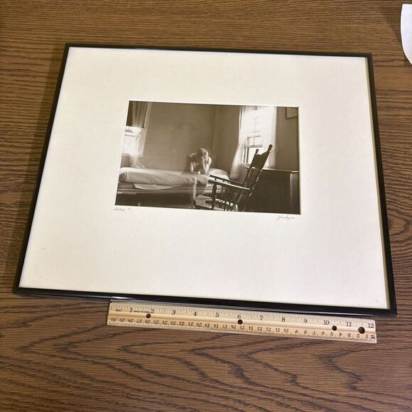 Cool! Framed Translucent Ghost Solitude #1 Photography Print Signed John Sayers - Picture 1 of 8